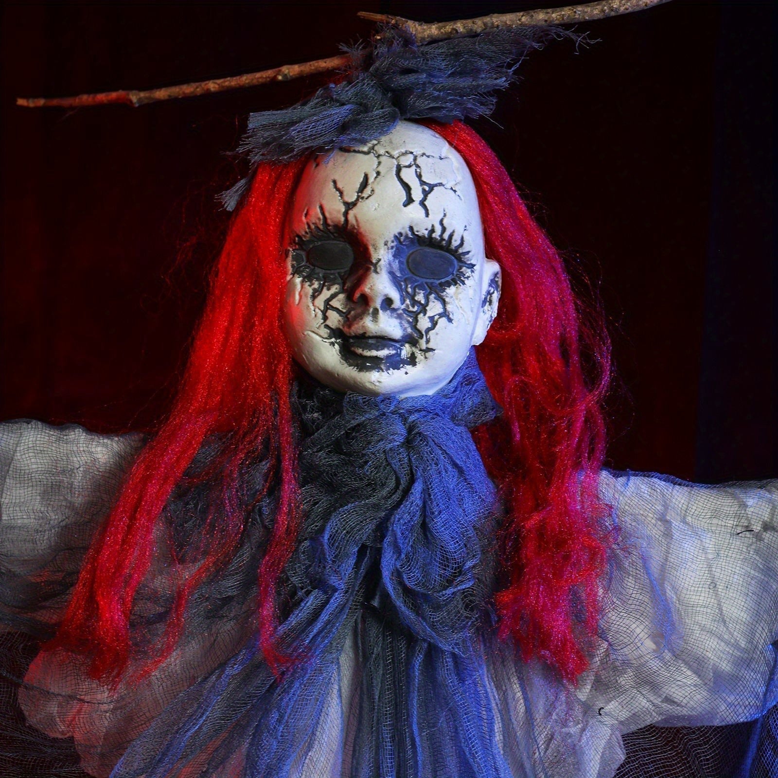 Halloween Red Haired Ghost Doll Set